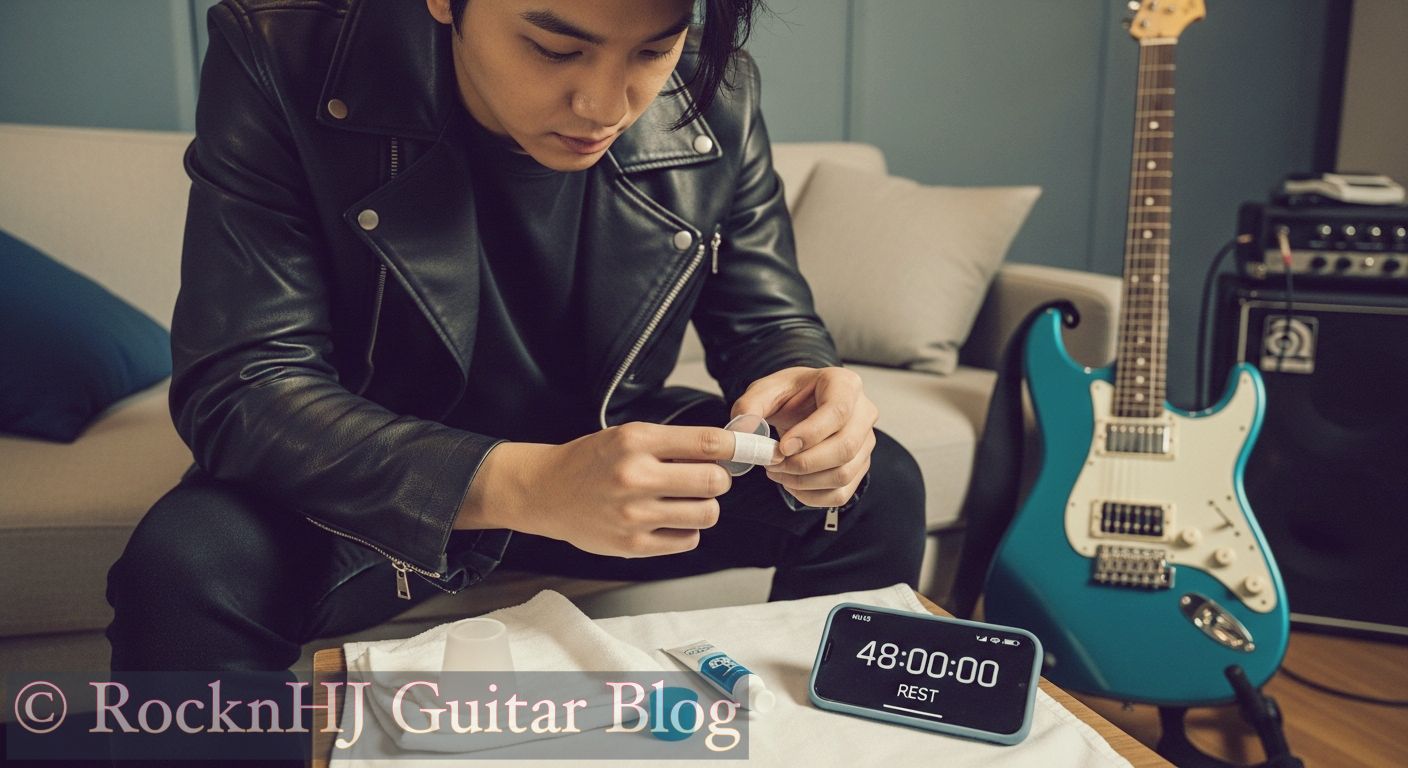 일렉기타 손톱관리와 손끝물집 : 연주력 향상을 위한 과학적 접근