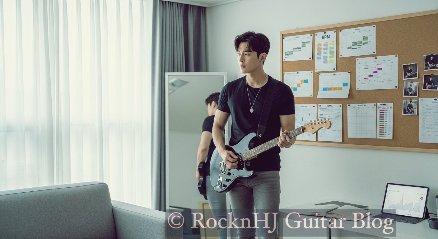 연습 일지의 힘 - 일렉기타 성장을 시각화 방법