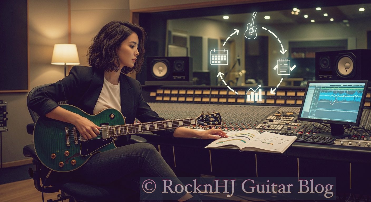 연습 일지의 힘 - 일렉기타 성장을 시각화 방법