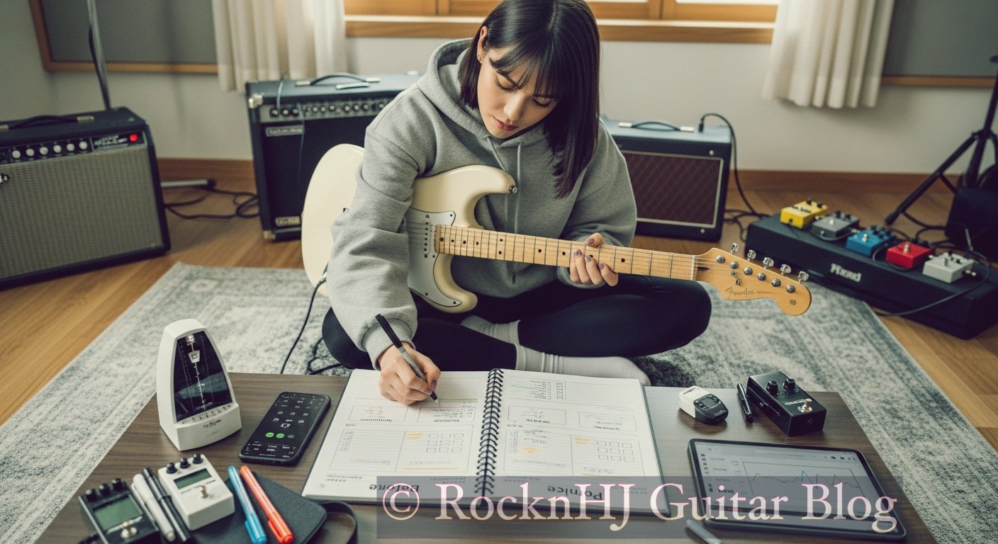 연습 일지의 힘 – 일렉기타 성장을 시각화 방법