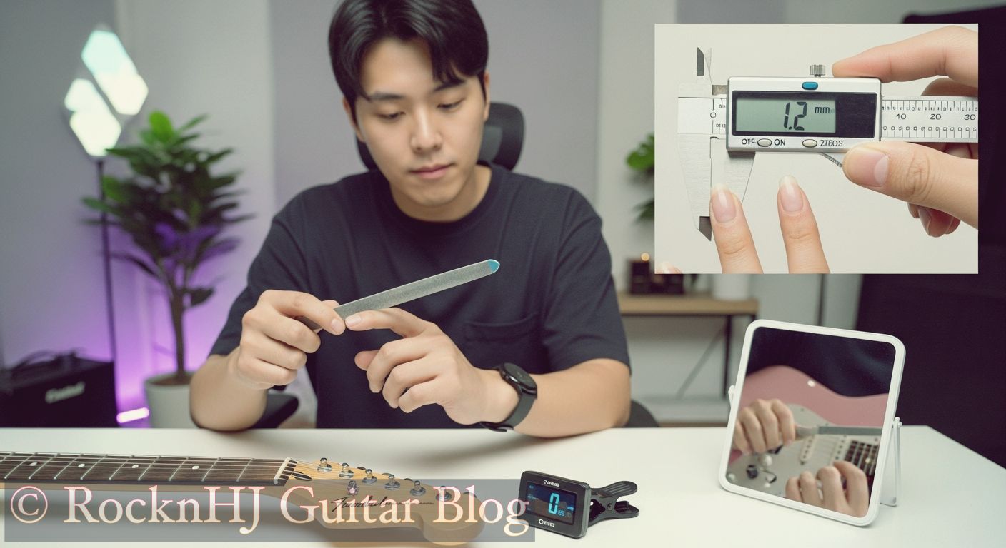 일렉기타 손톱관리와 손끝물집 : 연주력 향상을 위한 과학적 접근