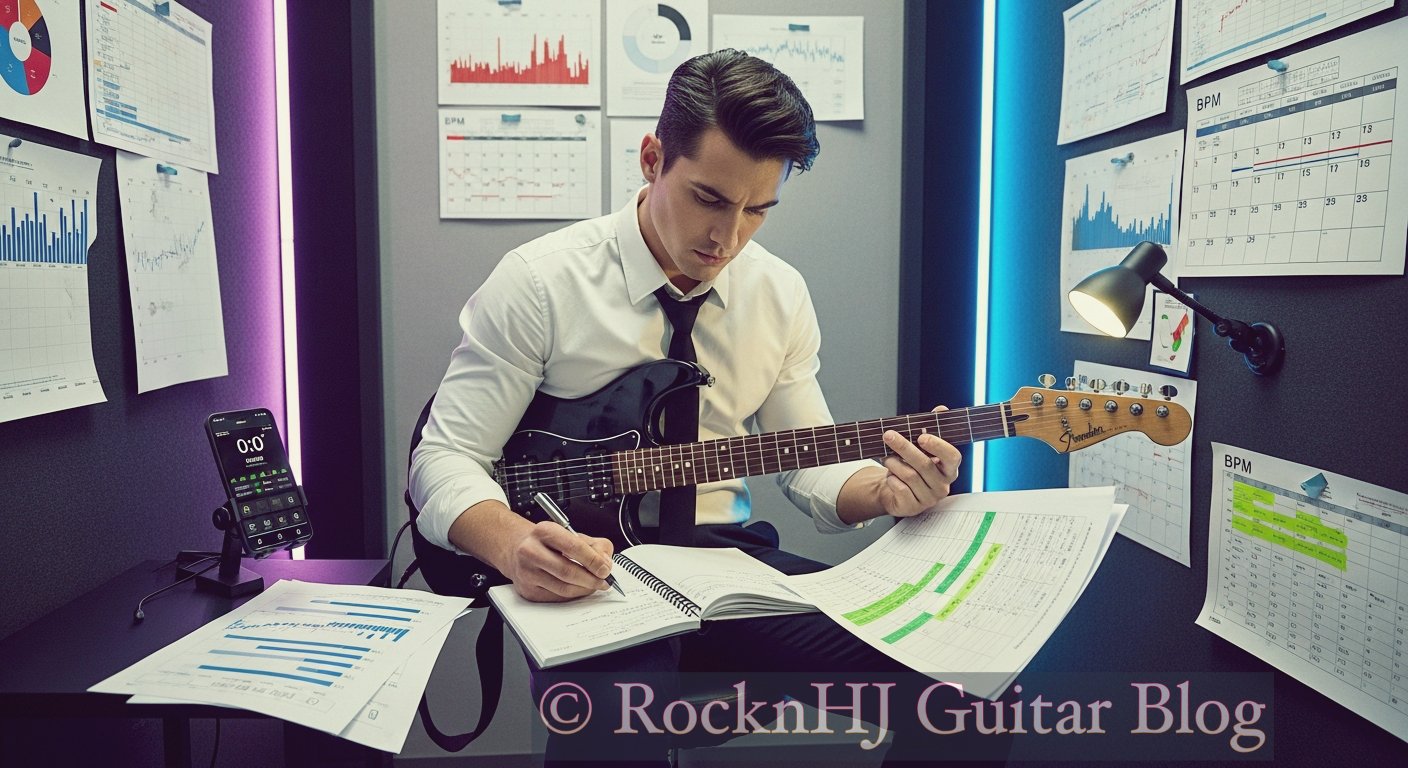 연습 일지의 힘 - 일렉기타 성장을 시각화 방법