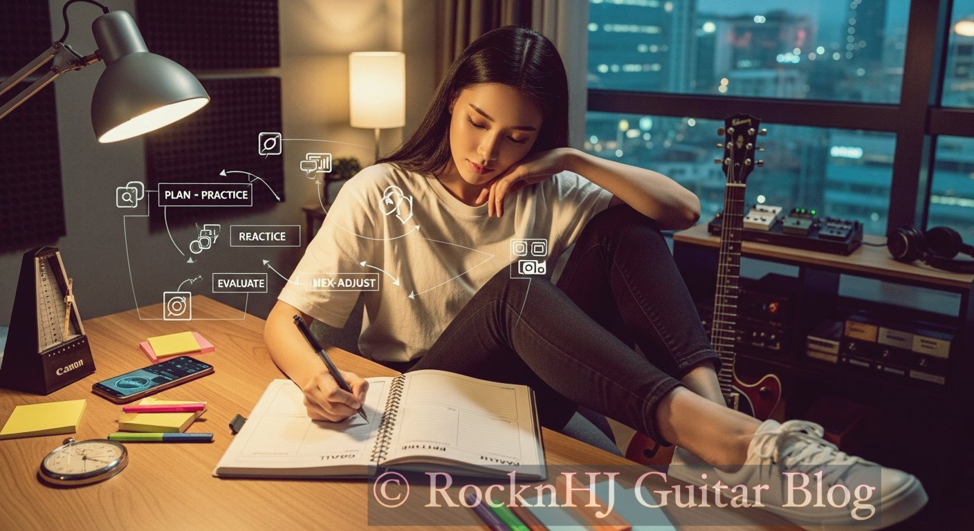 연습 일지의 힘 - 일렉기타 성장을 시각화 방법