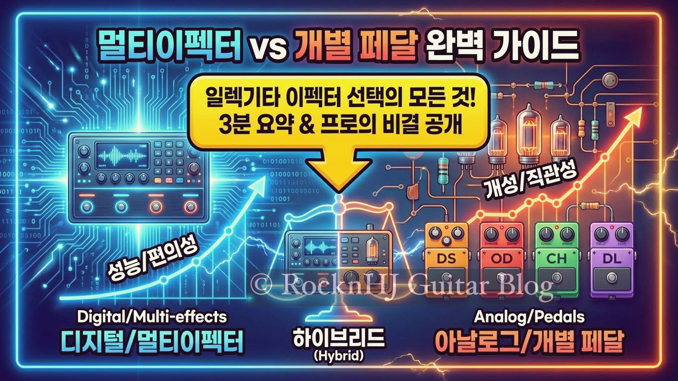 멀티이펙터 vs 개별 페달