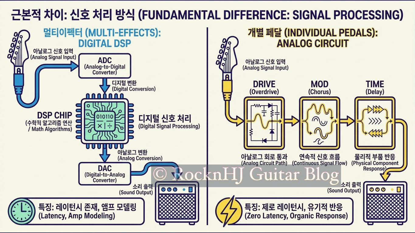 멀티이펙터 vs 개별 페달